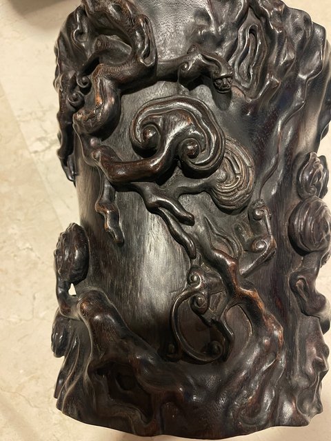 古玩雜項(xiàng)筆筒真品鑒賞圖