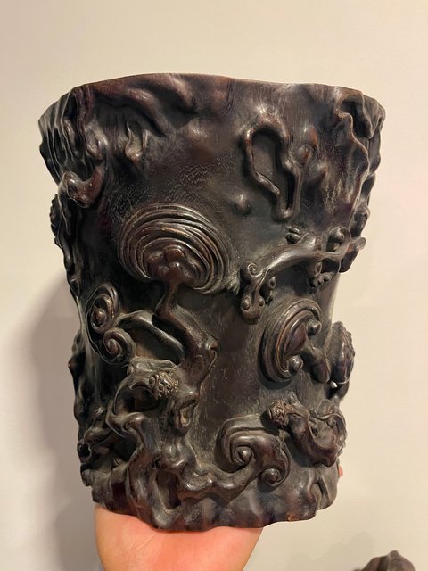 古玩雜項(xiàng)筆筒真品鑒賞圖