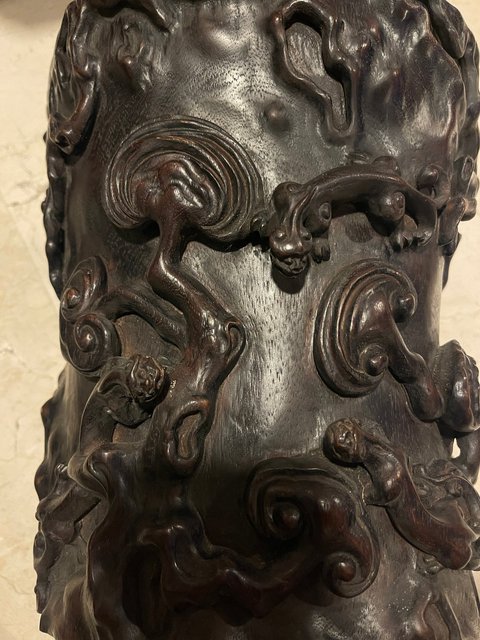 古玩雜項(xiàng)筆筒真品鑒賞圖