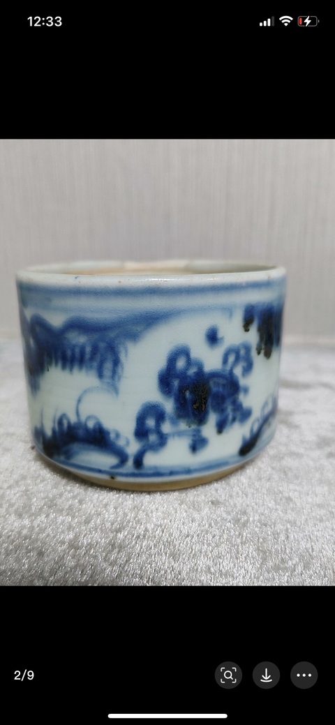 古玩陶瓷青花香爐真品鑒賞圖