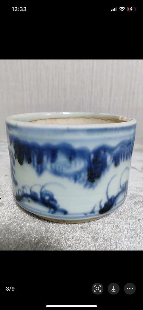 古玩陶瓷青花香爐真品鑒賞圖