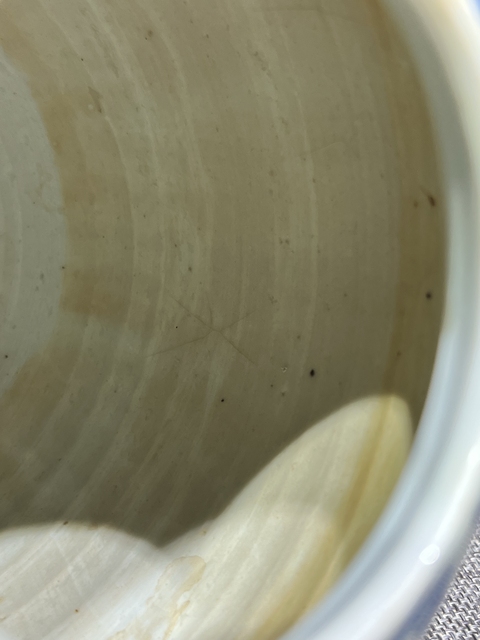 古玩陶瓷青花壽字紋罐真品鑒賞圖