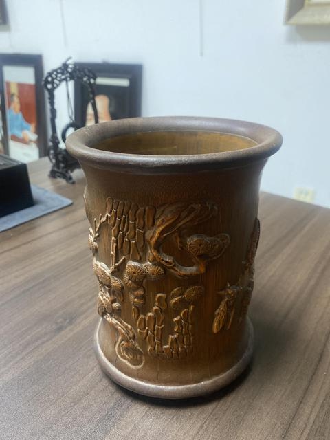 古玩雜項筆筒真品鑒賞圖