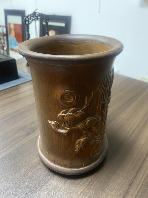 古玩雜項筆筒真品鑒賞圖