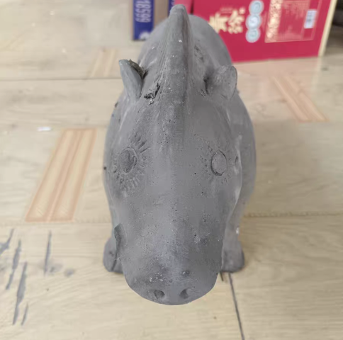 古玩陶瓷陶豬真品鑒賞圖