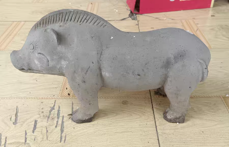 古玩陶瓷陶豬真品鑒賞圖