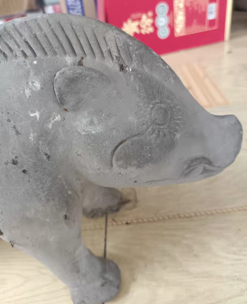 古玩陶瓷陶豬真品鑒賞圖