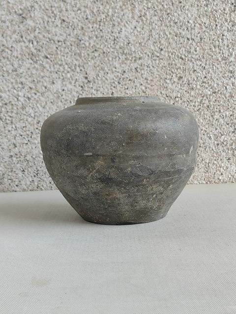 古玩陶瓷灰陶罐拍賣，當前價格450元