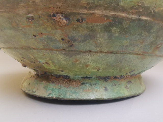 古玩銅器雙鋪首銜環耳青銅圓壺真品鑒賞圖