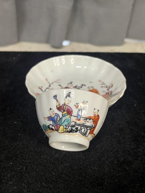 古玩陶瓷廣琺瑯教子圖杯碟拍賣，當前價格2999元