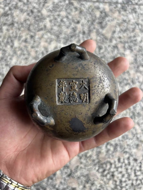 古玩銅器銅爐真品鑒賞圖