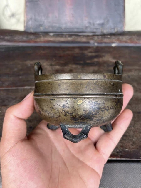 古玩銅器銅爐真品鑒賞圖