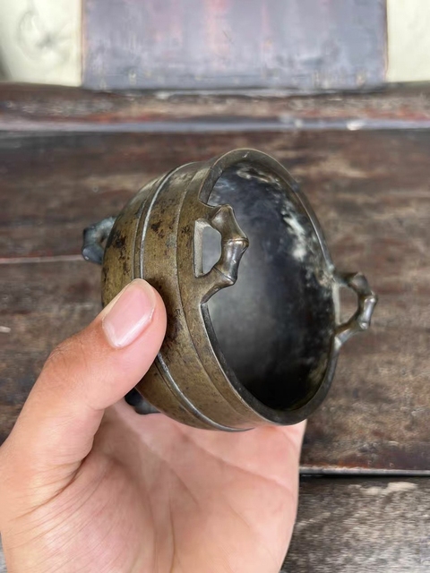 古玩銅器銅爐真品鑒賞圖