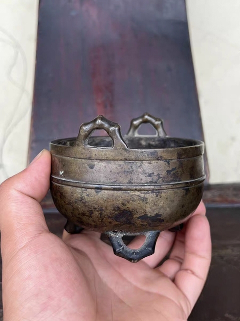 古玩銅器銅爐真品鑒賞圖