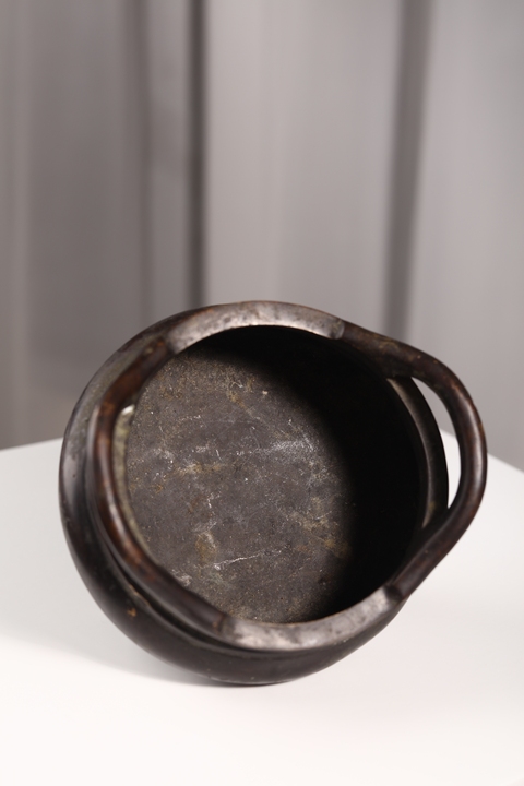 古玩銅器三足爐真品鑒賞圖