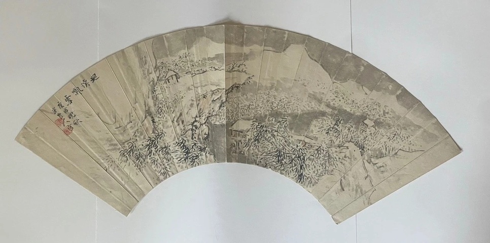 古玩字畫廻溪飄雪真品鑒賞圖