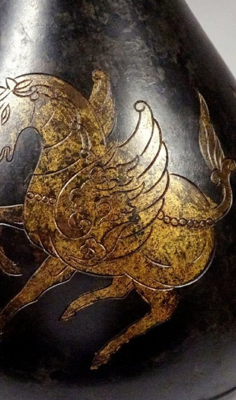 古玩銅器鄰國銅瓶真品鑒賞圖