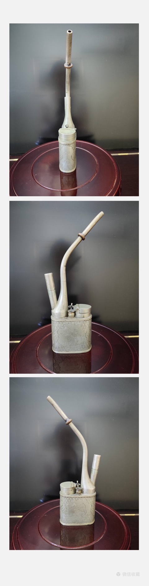 古玩銅器水煙袋真品鑒賞圖