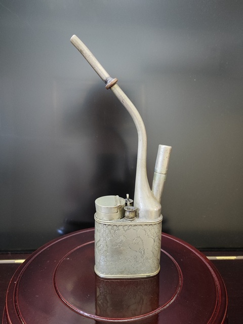 古玩銅器水煙袋真品鑒賞圖