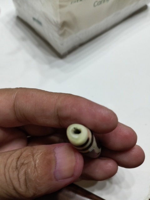 古玩玉器清代老料器天珠拍賣,當前價格999元