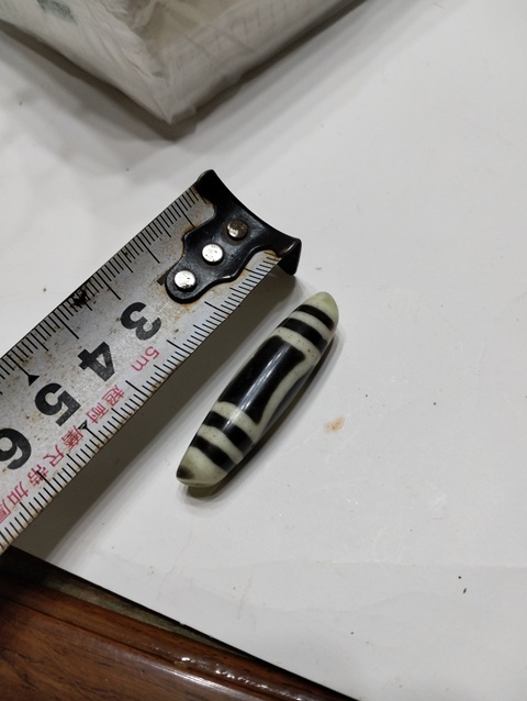 古玩玉器清代老料器天珠拍賣,當前價格999元