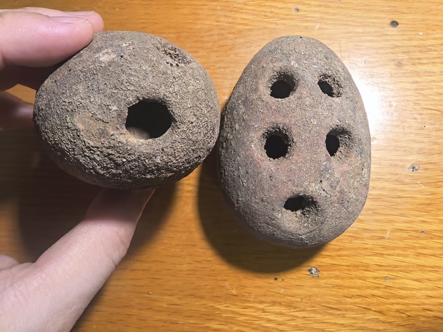 古玩陶瓷陶塤真品鑒賞圖