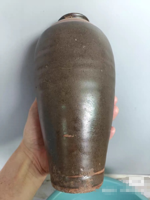古玩陶瓷磁州窯瓶真品鑒賞圖