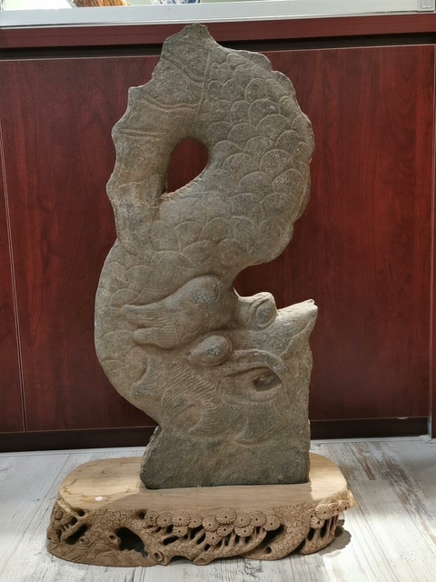 古玩雜項鴟吻拍賣，當前價格9800元