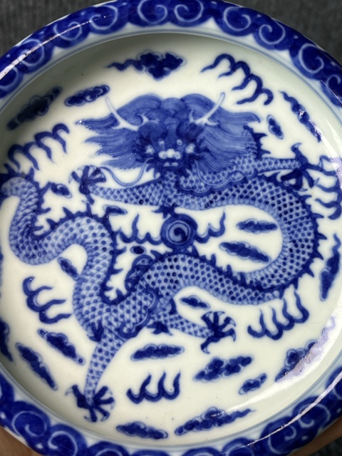 古玩陶瓷青花正面龍紋洗拍賣,當(dāng)前價格3988元