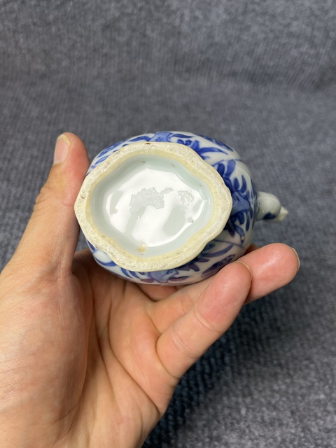 古玩陶瓷青花花卉紋執壺拍賣,當前價格1888元
