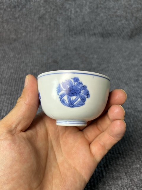 古玩陶瓷青花花卉紋杯拍賣，當前價格4988元