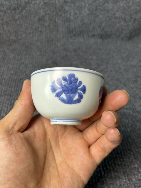 古玩陶瓷青花花卉紋杯拍賣，當前價格4988元