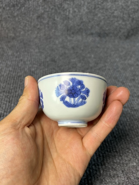古玩陶瓷青花花卉紋杯拍賣，當前價格4988元