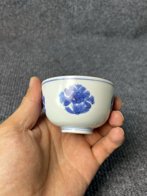 古玩陶瓷青花花卉紋杯拍賣，當前價格4988元