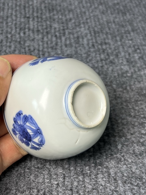 古玩陶瓷青花花卉紋杯拍賣，當前價格4988元