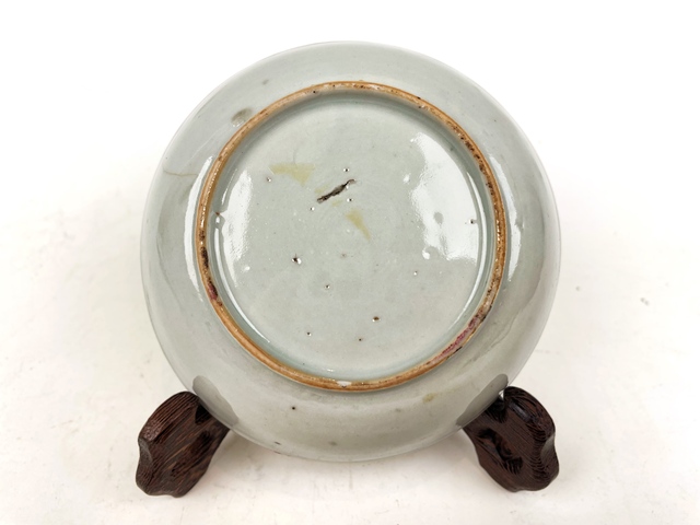 古玩陶瓷清雍正·粉彩桃紋紫金釉盤拍賣，當前價格0元