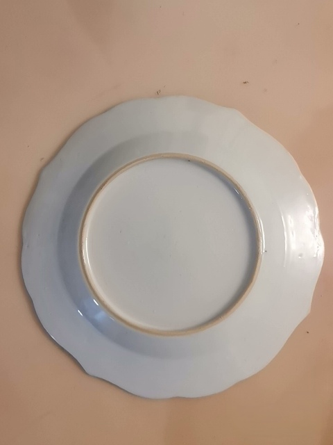 古玩陶瓷雍正花卉紋青花盤拍賣,當前價格550元