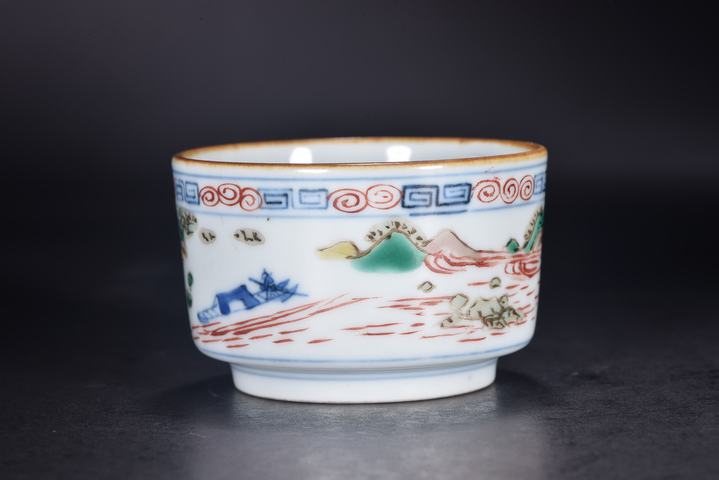 古玩陶瓷青花五彩香爐真品鑒賞圖