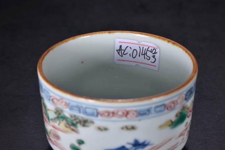 古玩陶瓷青花五彩香爐真品鑒賞圖