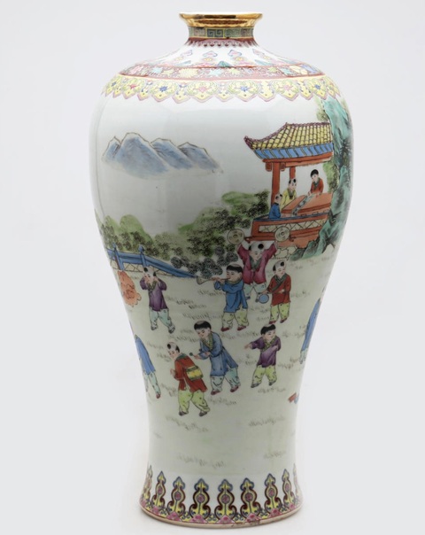 古玩陶瓷創匯 粉彩瓶真品鑒賞圖