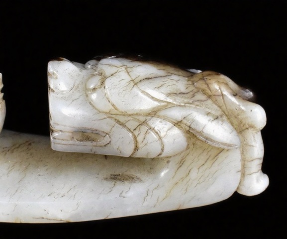 古玩玉器和田玉帶鉤真品鑒賞圖