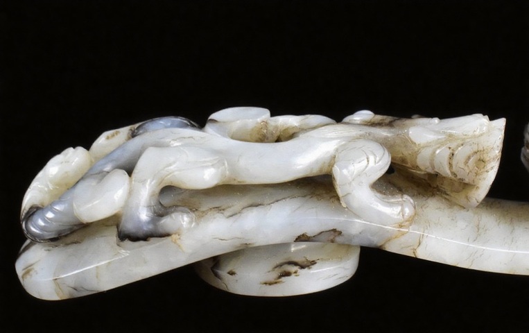 古玩玉器和田玉帶鉤真品鑒賞圖