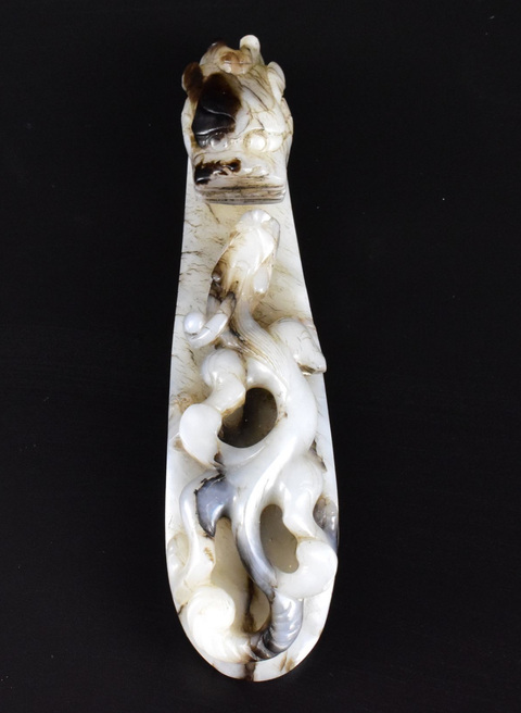 古玩玉器和田玉帶鉤真品鑒賞圖