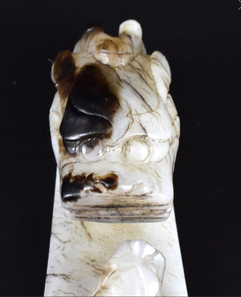 古玩玉器和田玉帶鉤真品鑒賞圖