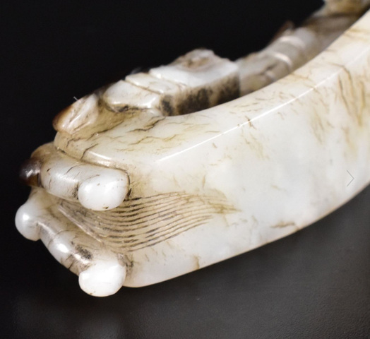 古玩玉器和田玉帶鉤真品鑒賞圖