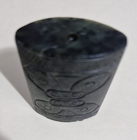 古玩玉器地方玉雕“獸面紋勒”真品鑒賞圖