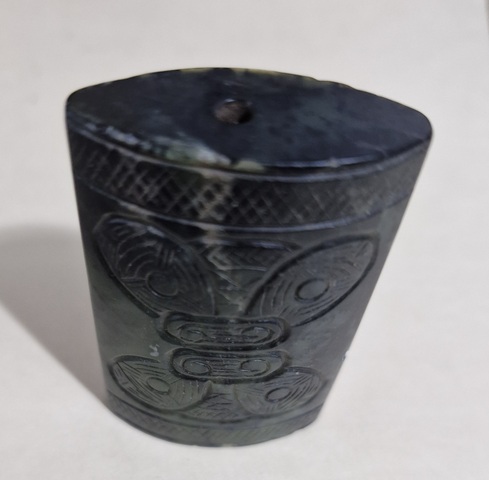 古玩玉器地方玉雕“獸面紋勒”真品鑒賞圖