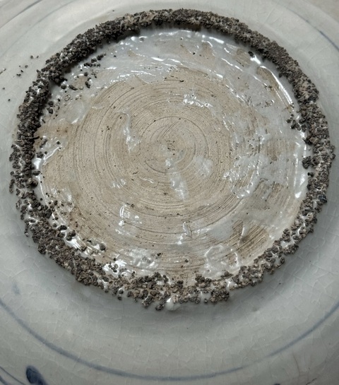 古玩陶瓷明晚福建窯青花鳳紋盤真品鑒賞圖