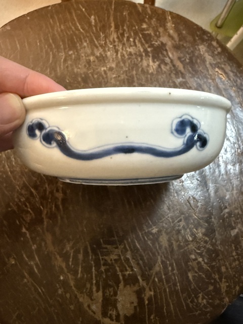 古玩陶瓷明治青花龍紋盤真品鑒賞圖