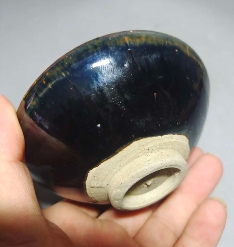 古玩陶瓷金元時期黑釉盞真品鑒賞圖